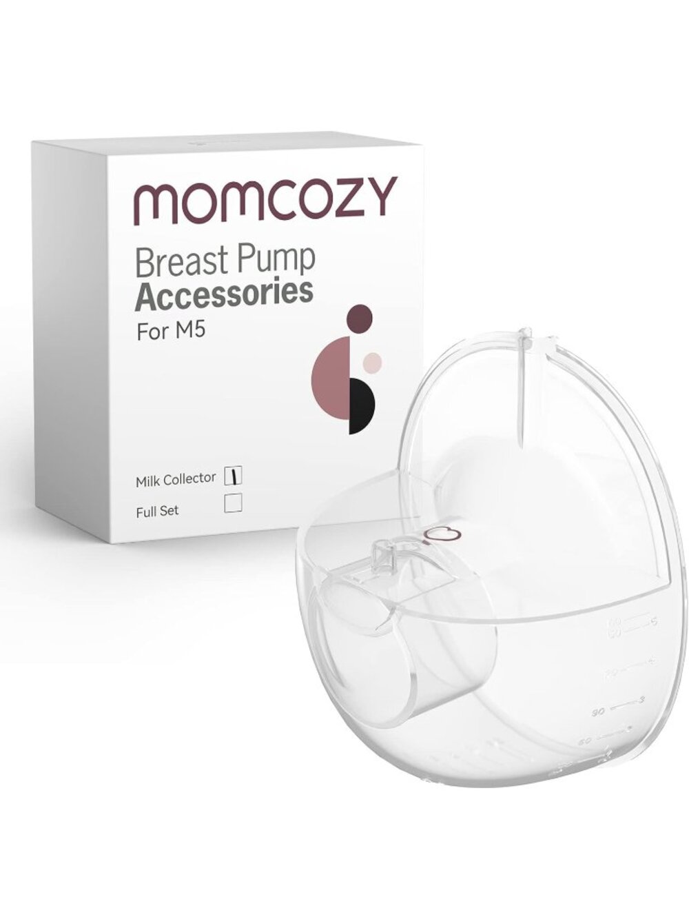 Momcozy M5 Milk Collector Original M5 Breast Pump Replacement Accessory – 1 Pack